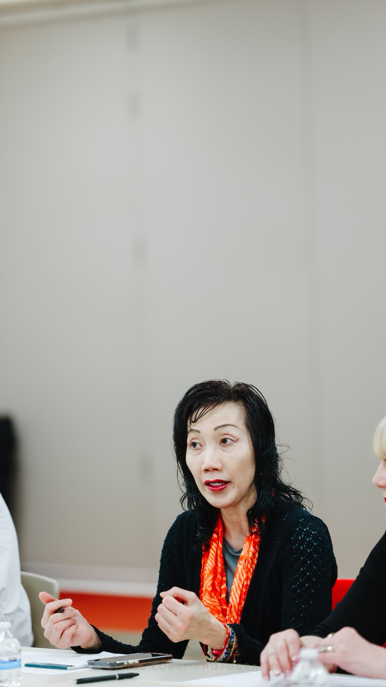 Lina judging at Shine a Light speech contest