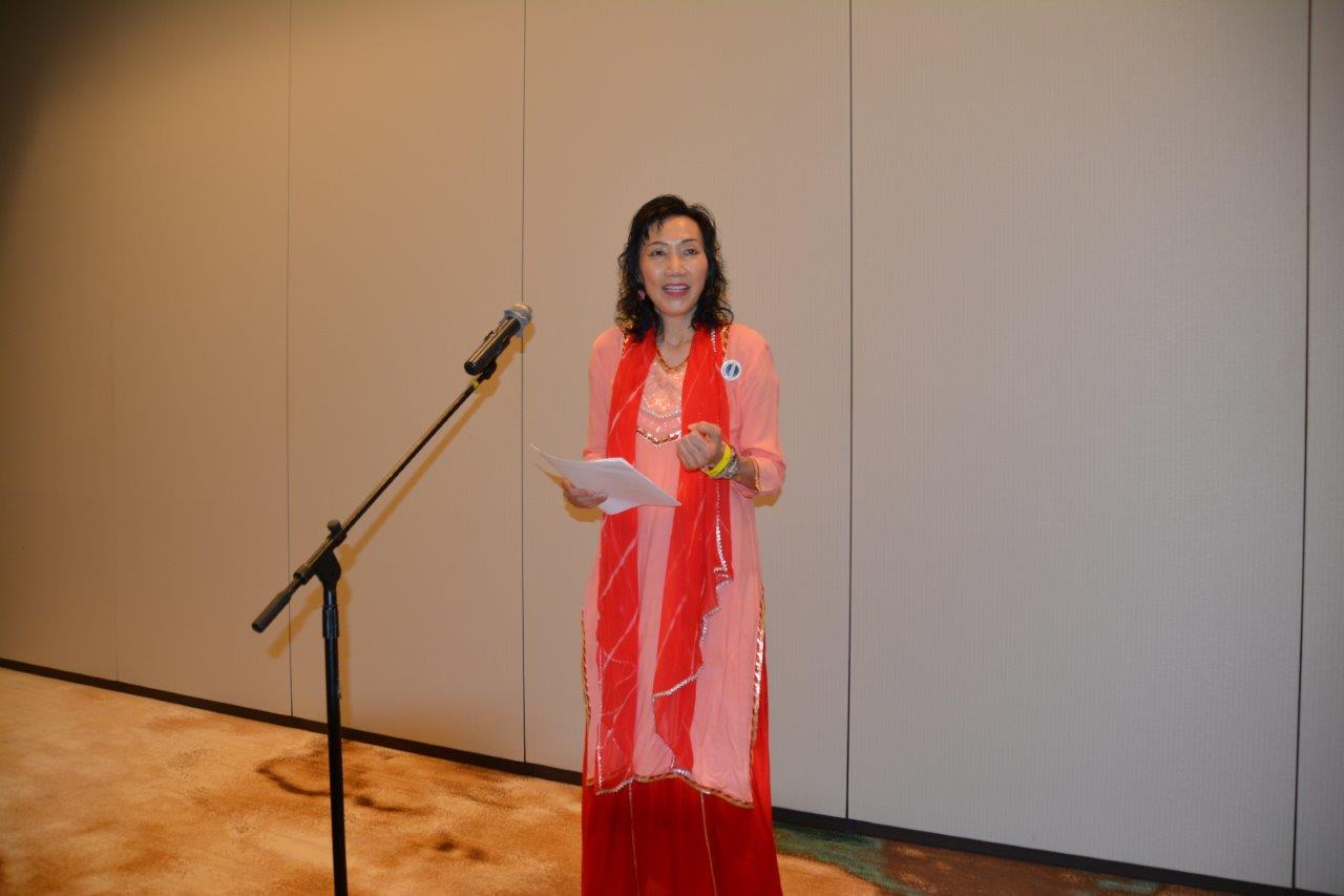 Lina as MC at Festival of India
