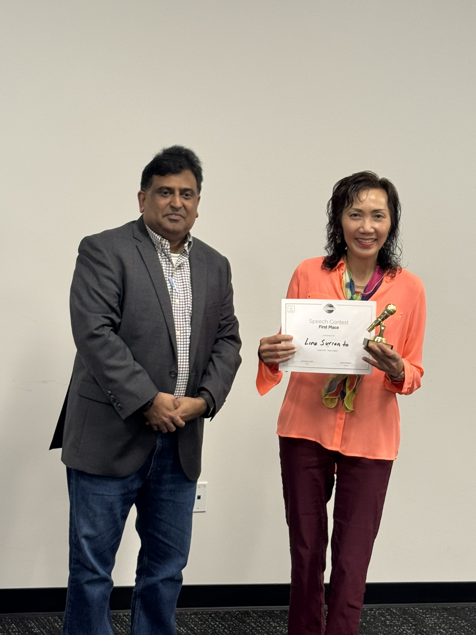 Lina at a coaching event