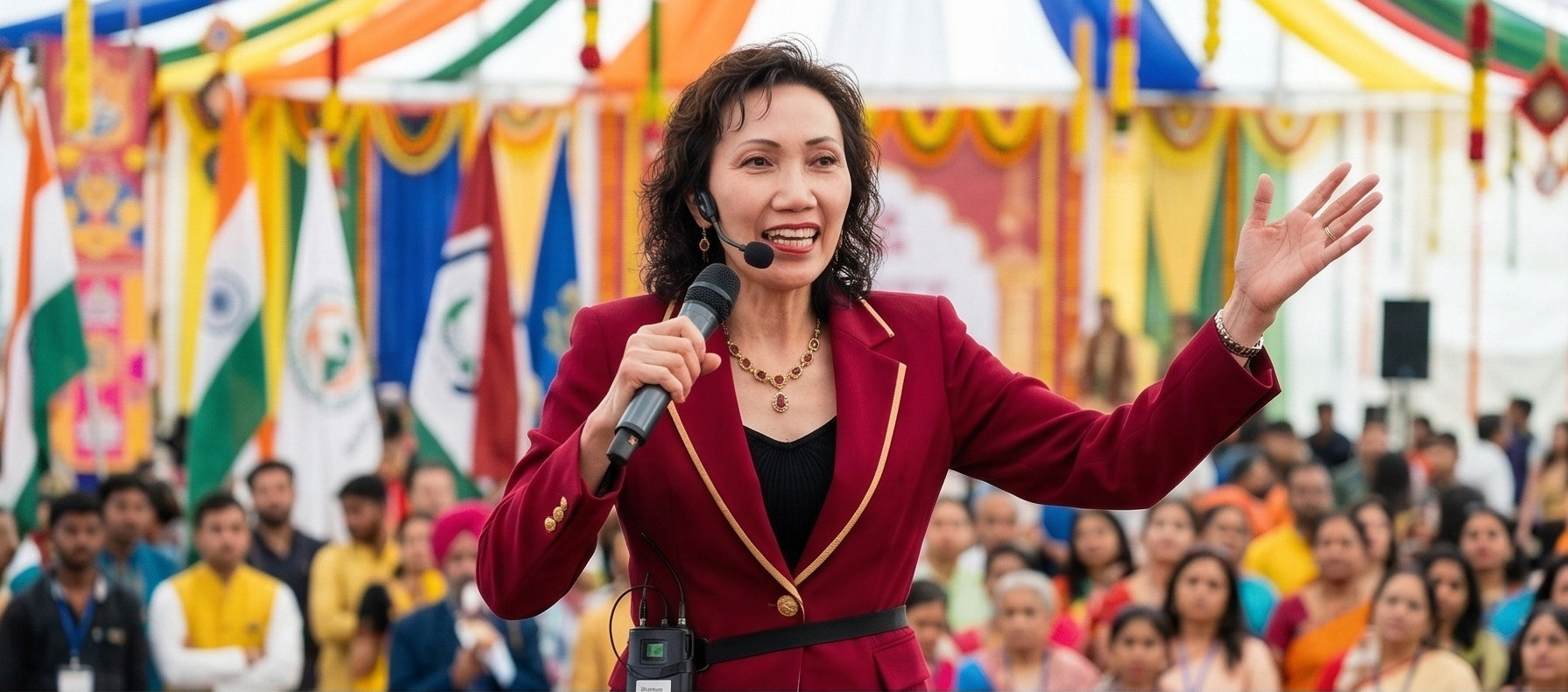 Lina MC at Festival of India
